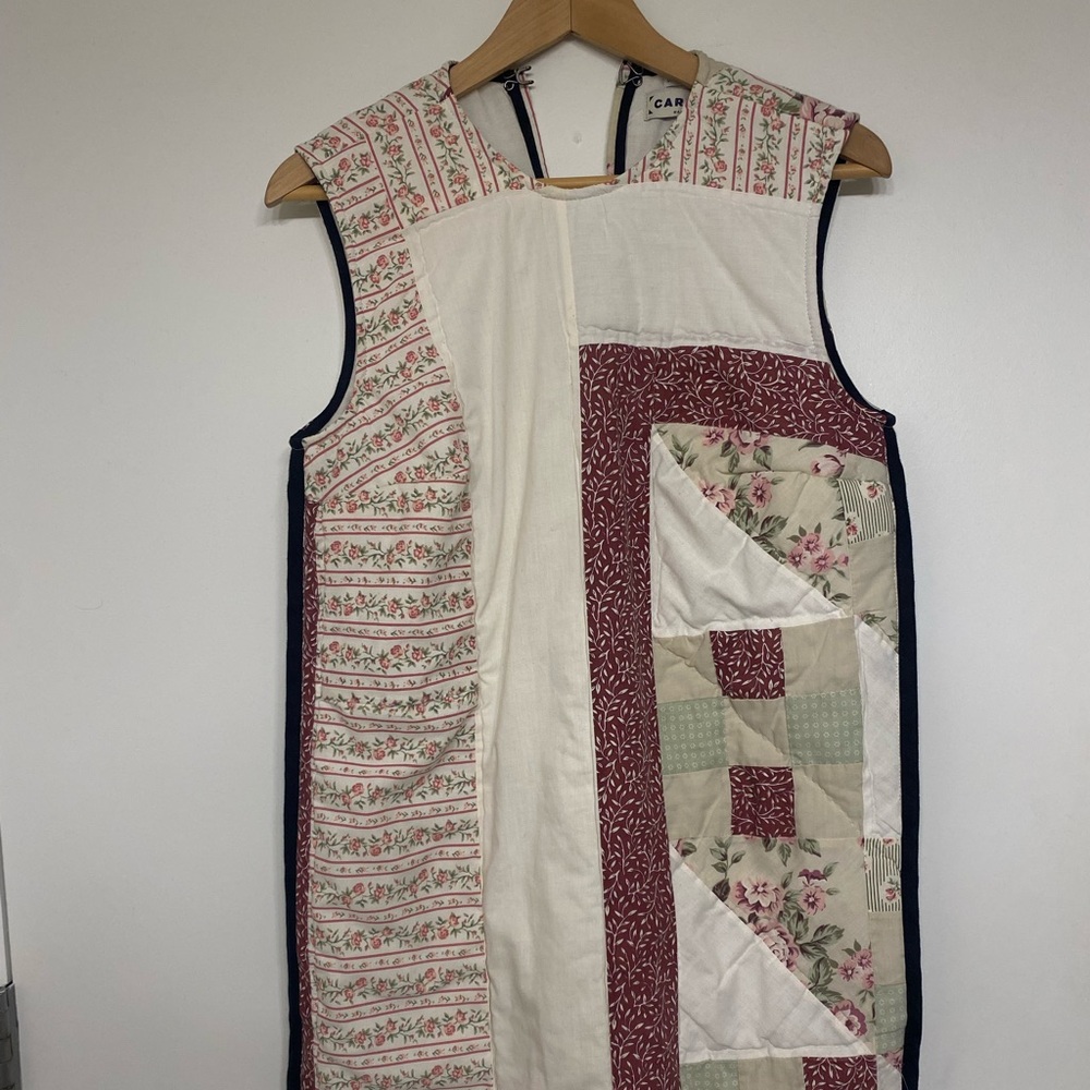 Carleen One of a Kind Patchwork Quilted Sleeveless Tunic